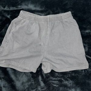 Brandy Melville Gray Rosa Sweatshort